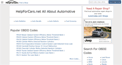 Desktop Screenshot of helpforcars.net