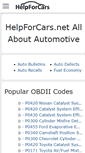 Mobile Screenshot of helpforcars.net