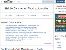 Tablet Screenshot of helpforcars.net